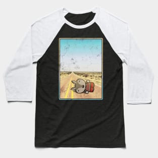 Adios Armadillo (2-sided shirt) Baseball T-Shirt
